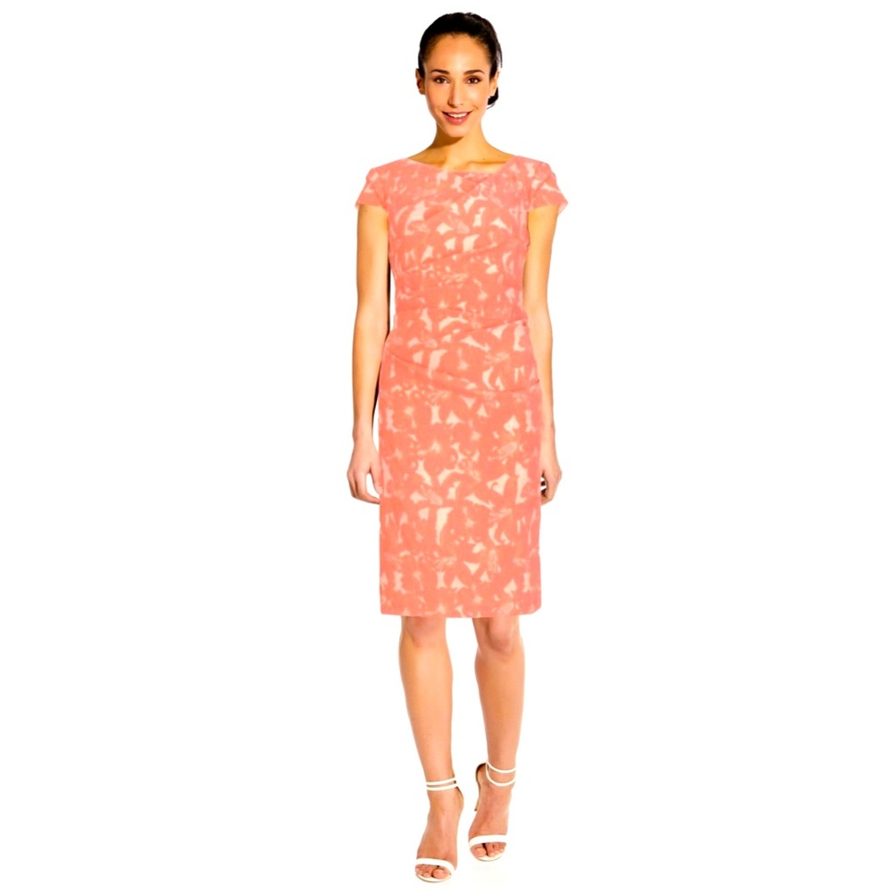 Adrianna Papell Hibiscus dress size 10, size 12 NWT